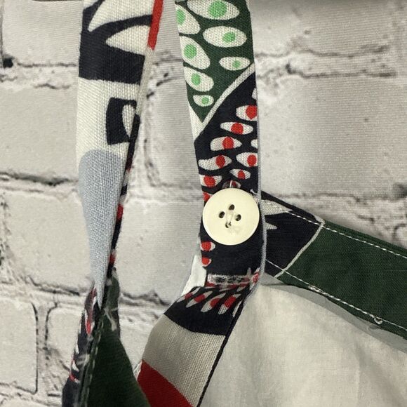 Boden Multicolor Floral Linen Mix Mini Dress Boho Casual Vacation - Picture 10 of 10